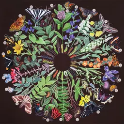 Catie Michel, The Carrier Bag (Species Key), shown in Re-Inhabiting Conservation: Our Shared Skies