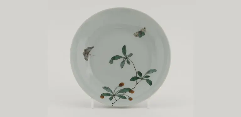 Bowl with branches and butterflies, China, Qing dynasty
