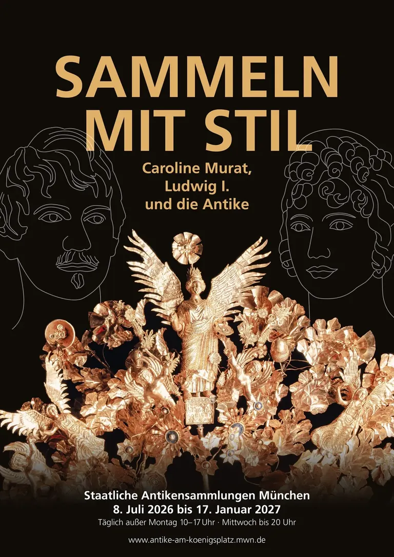 Affiche de l’exposition Collecting with Style: Caroline Murat, Ludwig I and Antiquity