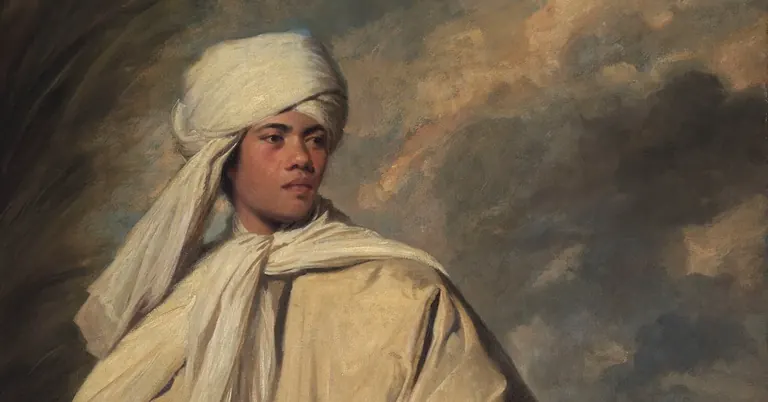 Détail de Portrait of Mai (Omai), vers 1776, de Sir Joshua Reynolds