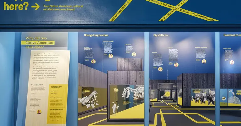 Ausstellungstafeln aus der Ausstellung The Changing Museum