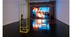 Installation vidéo de Hito Steyerl, « Mechanical Kurds », au MACRO, à Rome