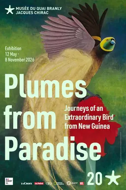 Poster for the Plumes from Paradise exhibition
