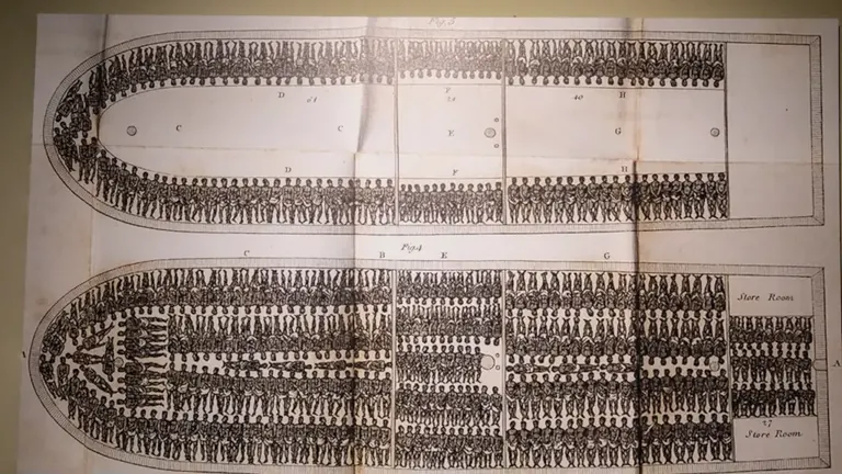 Exposició sobre el comerç transatlàntic d’esclaus dins de l’exposició «Llibertat: origen i trajecte» (Freedom: Origin and Journey)