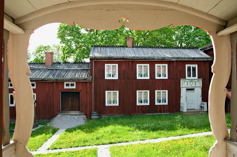 Edificis de la masia de Delsbo a Skansen