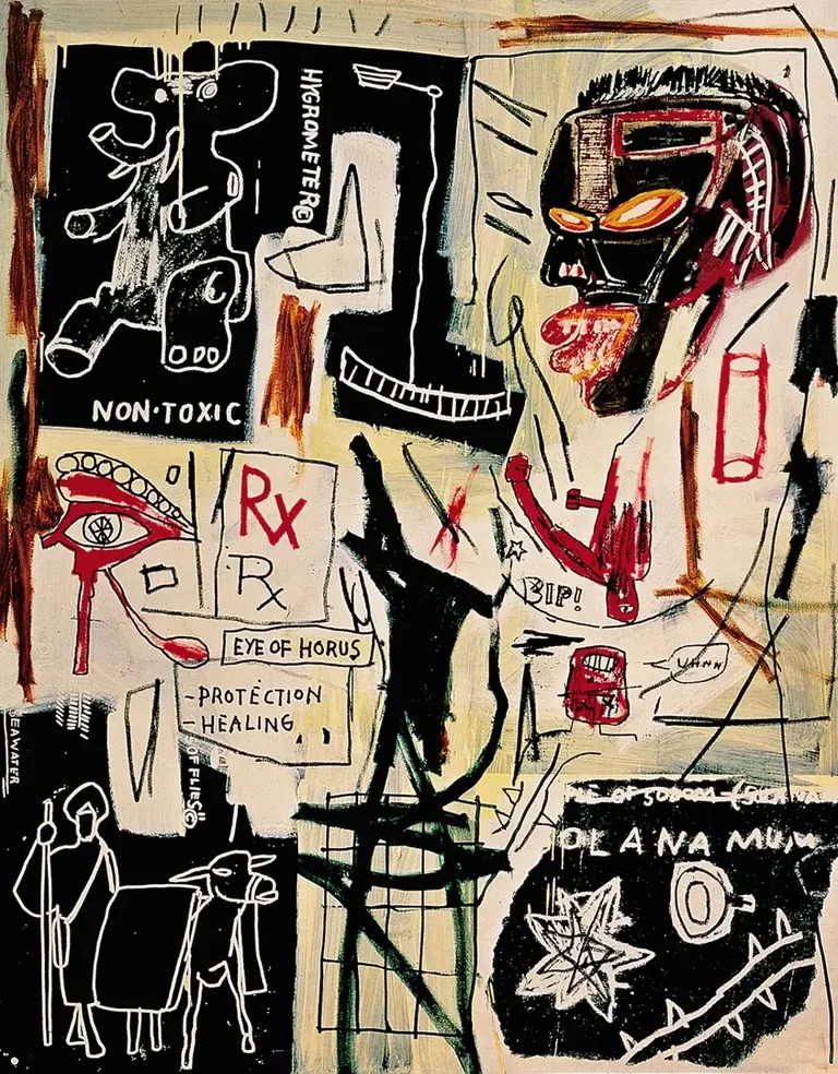 Jean-Michel Basquiat, Melting Point of Ice (1984)