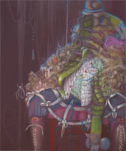 Work from Bea Scaccia's 2026 exhibition Groomed at Gagosian, Park & 75, New York
