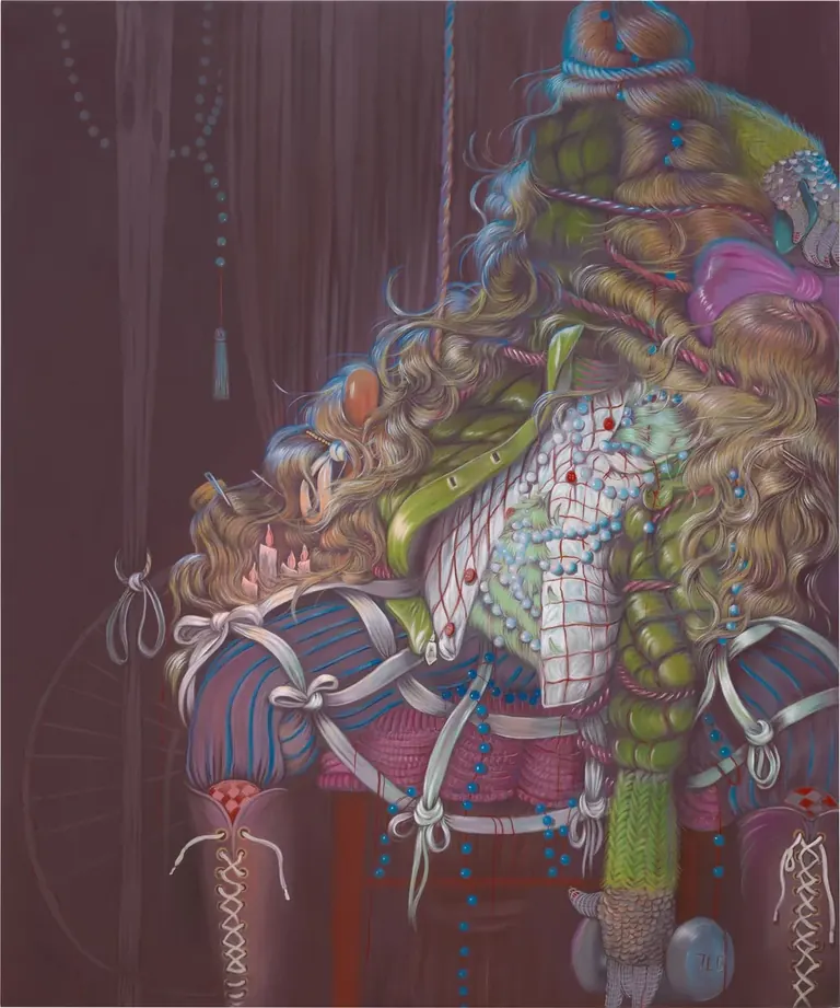 Work from Bea Scaccia's 2026 exhibition Groomed at Gagosian, Park & 75, New York