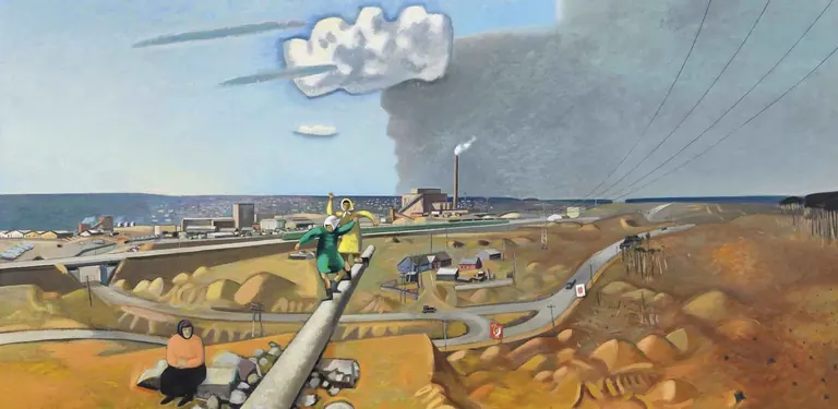 Wolfgang Mattheuer, Brasker Landschaft, 1967 (detail)