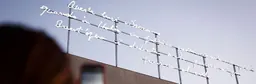 Alberto Garutti's Temporali rooftop light installation at MAXXI