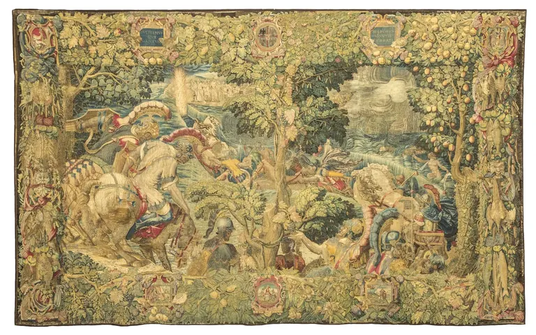 Tapisserie Gonzaga représentant la traversée de la mer Rouge, réalisée par Nicola Karcher