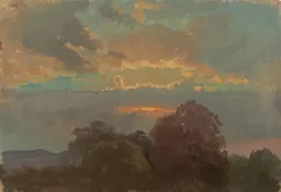 Nineteenth-century oil sketch from the Luminous Color exhibition