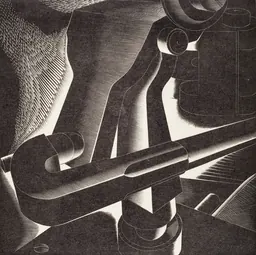 《Deep Cuts: Block Printing Across Cultures》展览中的一幅木版画