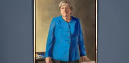 Jérémie Queyras's official portrait of former Chancellor Angela Merkel