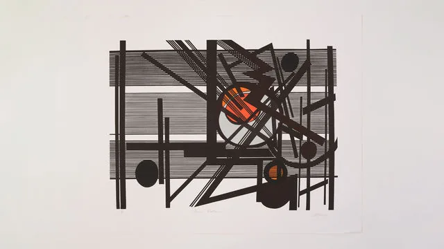 Œuvre de Mavis Pusey, abstraction géométrique