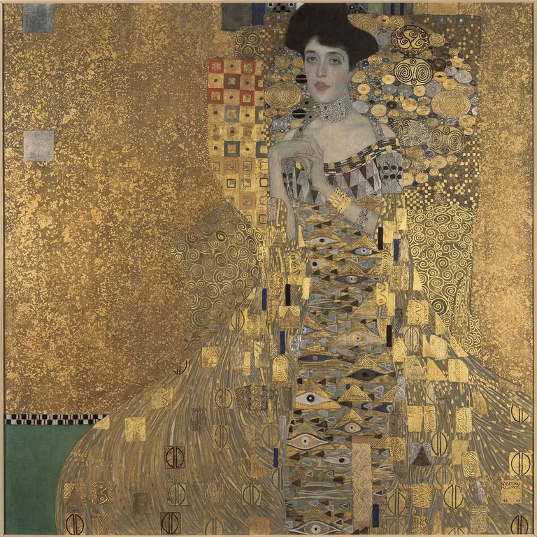 Gustav Klimt, Portrait of Adele Bloch-Bauer I (1907), la dona d’or, a la Neue Galerie New York