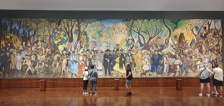 Murale di Diego Rivera Sogno di una domenica pomeriggio nell’Alameda Central