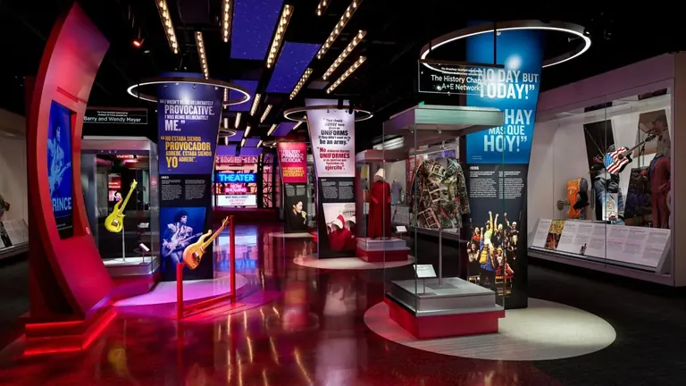 Pop culture artefacts on display in the Entertainment Nation exhibition