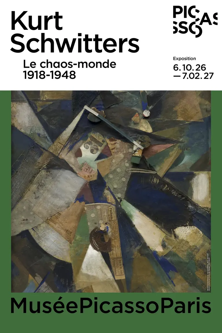 Poster for Kurt Schwitters. Le chaos-monde, 1918-1948 at Musée Picasso Paris