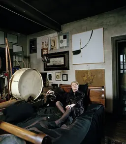 Portrait of artist Carol Rama, Turin 2003