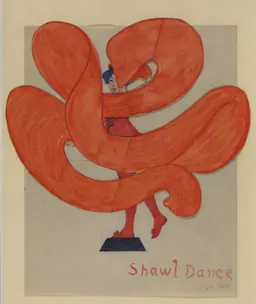 Disseny de joguina – Shawl Dance, de Winifred Gill, c. 1914–16, Omega Workshops