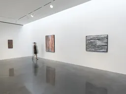 Installation view of Emily Kam Kngwarray: The Turning Season at Pace Gallery, New York