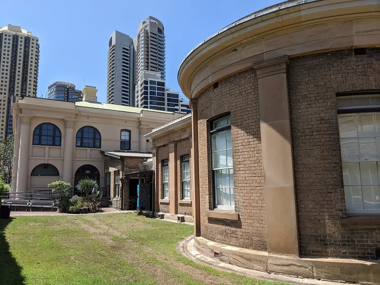 The sandstone exterior of the S.H. Ervin Gallery on Observatory Hill, Sydney