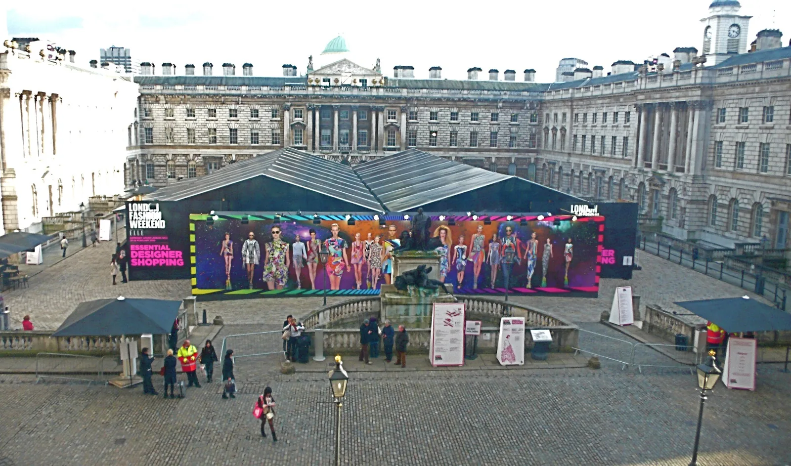 The courtyard of Somerset House, home of the Courtauld Gallery