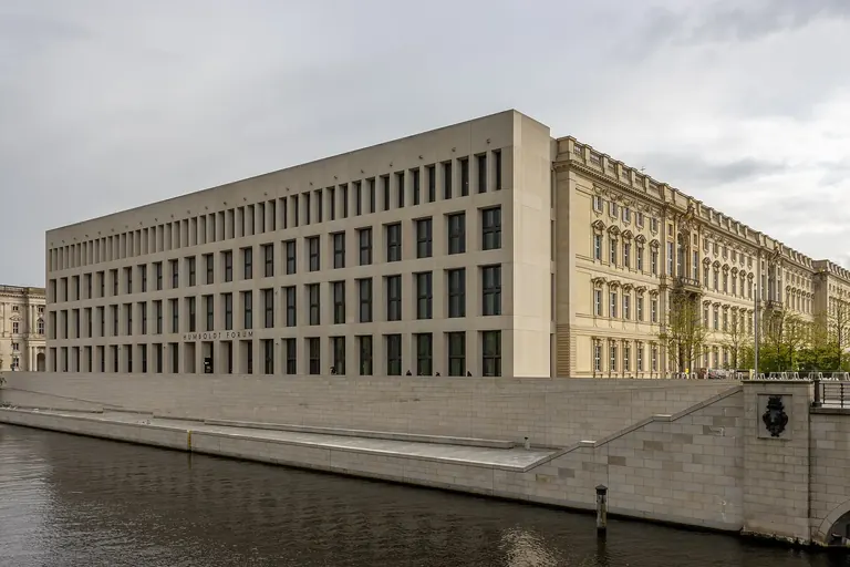 Baroque facade of the reconstructed Berlin Palace housing the Humboldt Forum