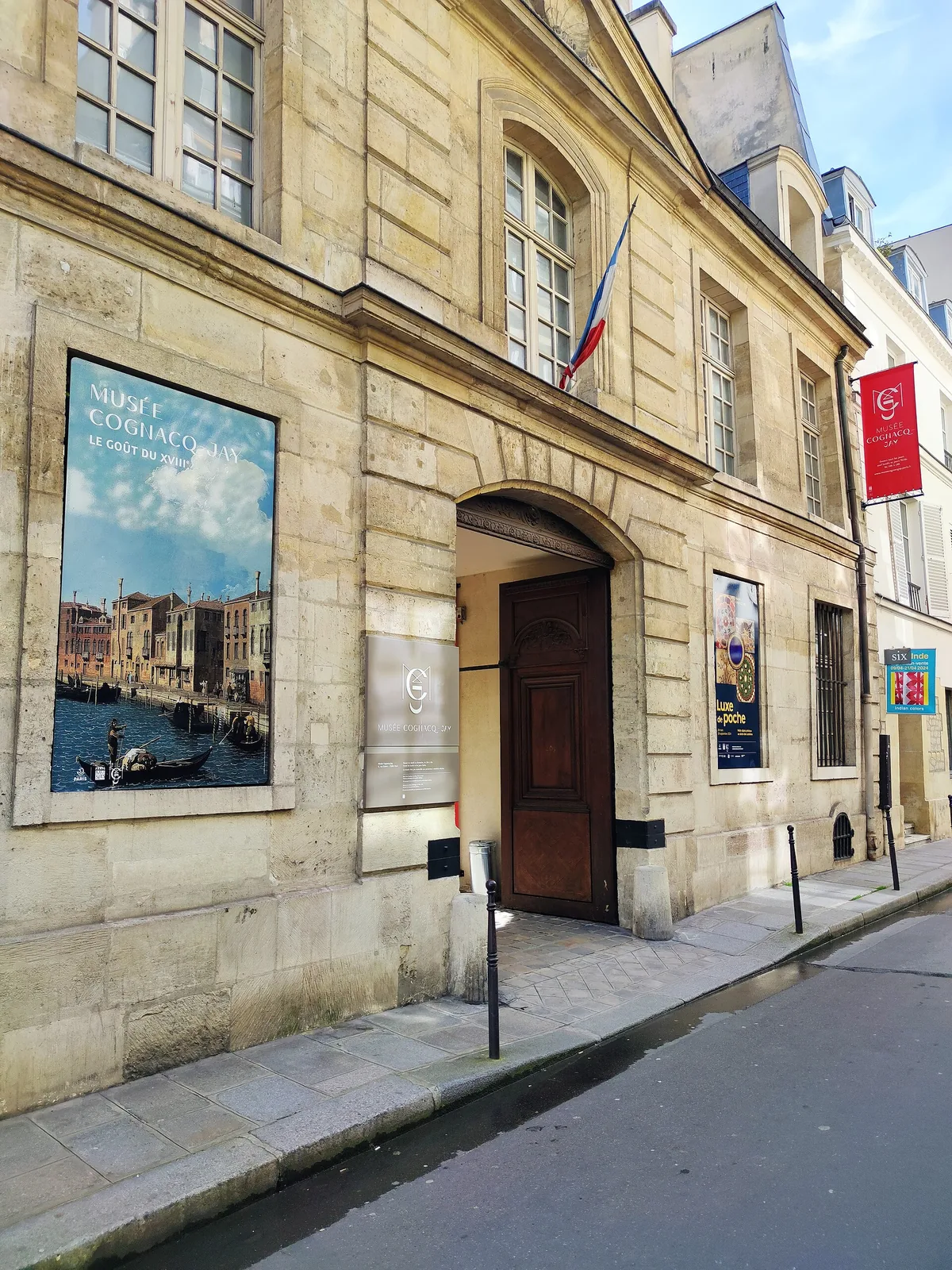 Facade of the Hôtel de Donon, home of the Musée Cognacq-Jay, at 8 rue Elzévir in the Marais, Paris