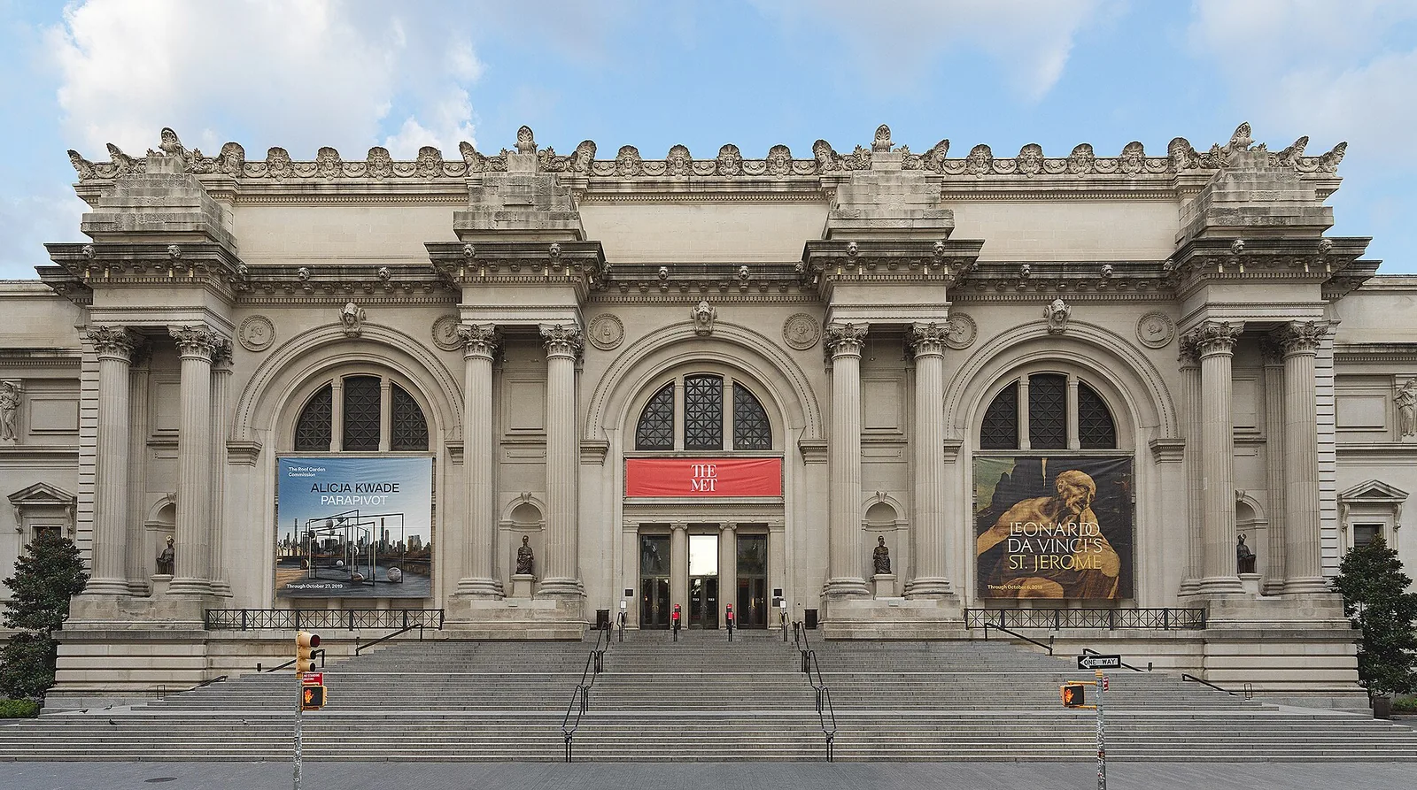 The Fifth Avenue Beaux-Arts facade of The Metropolitan Museum of Art, New York