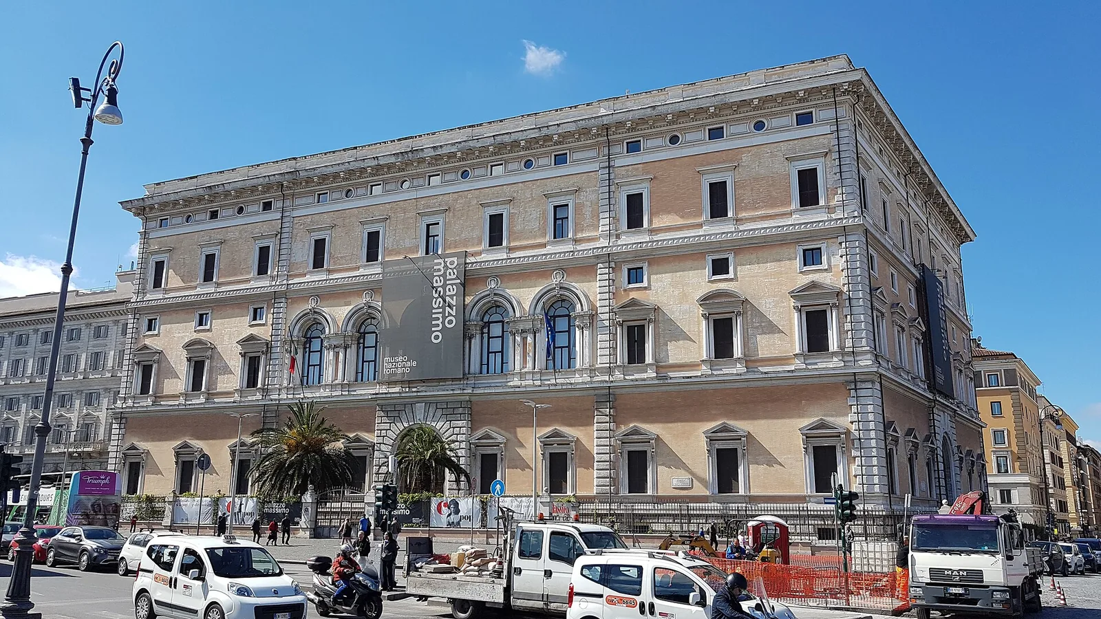 Exterior facade of Palazzo Massimo alle Terme, Rome