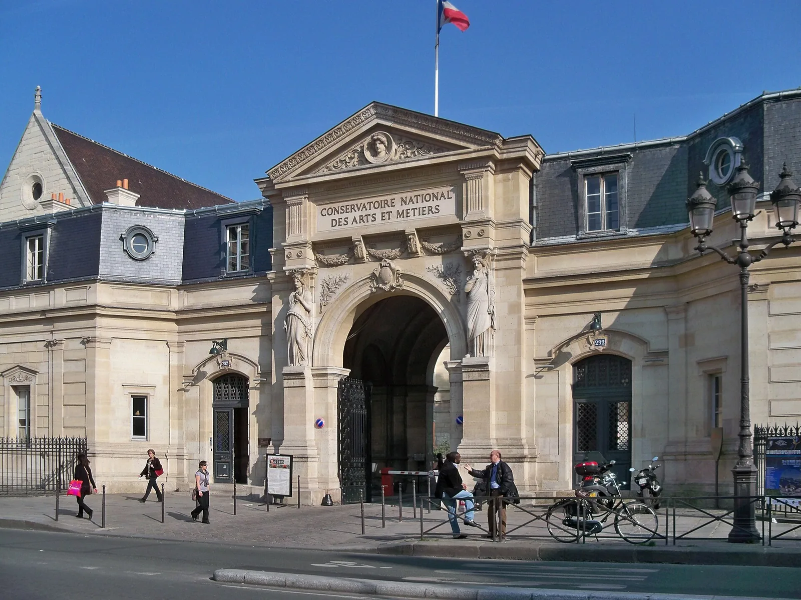 Exterior of the Musée des Arts et Métiers in the former Priory of Saint-Martin-des-Champs, Paris