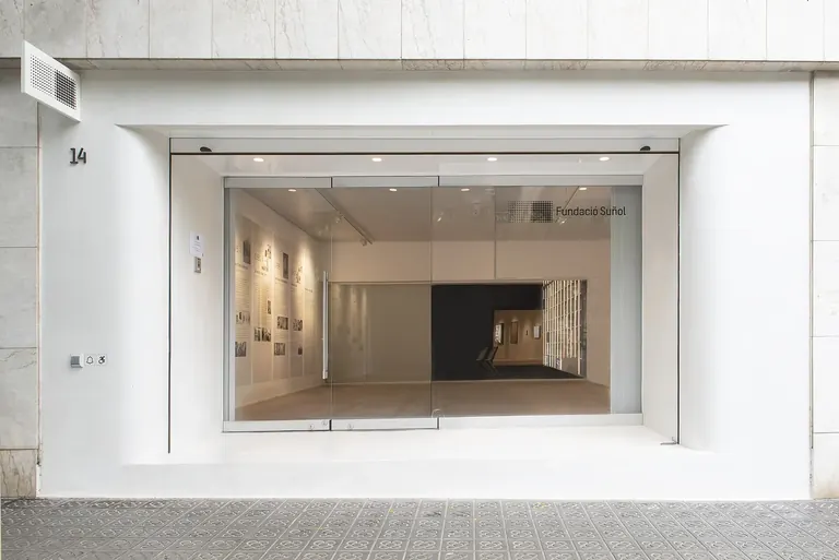 Façade of the Fundació Suñol at Carrer de Mejía Lequerica 14, Les Corts, Barcelona
