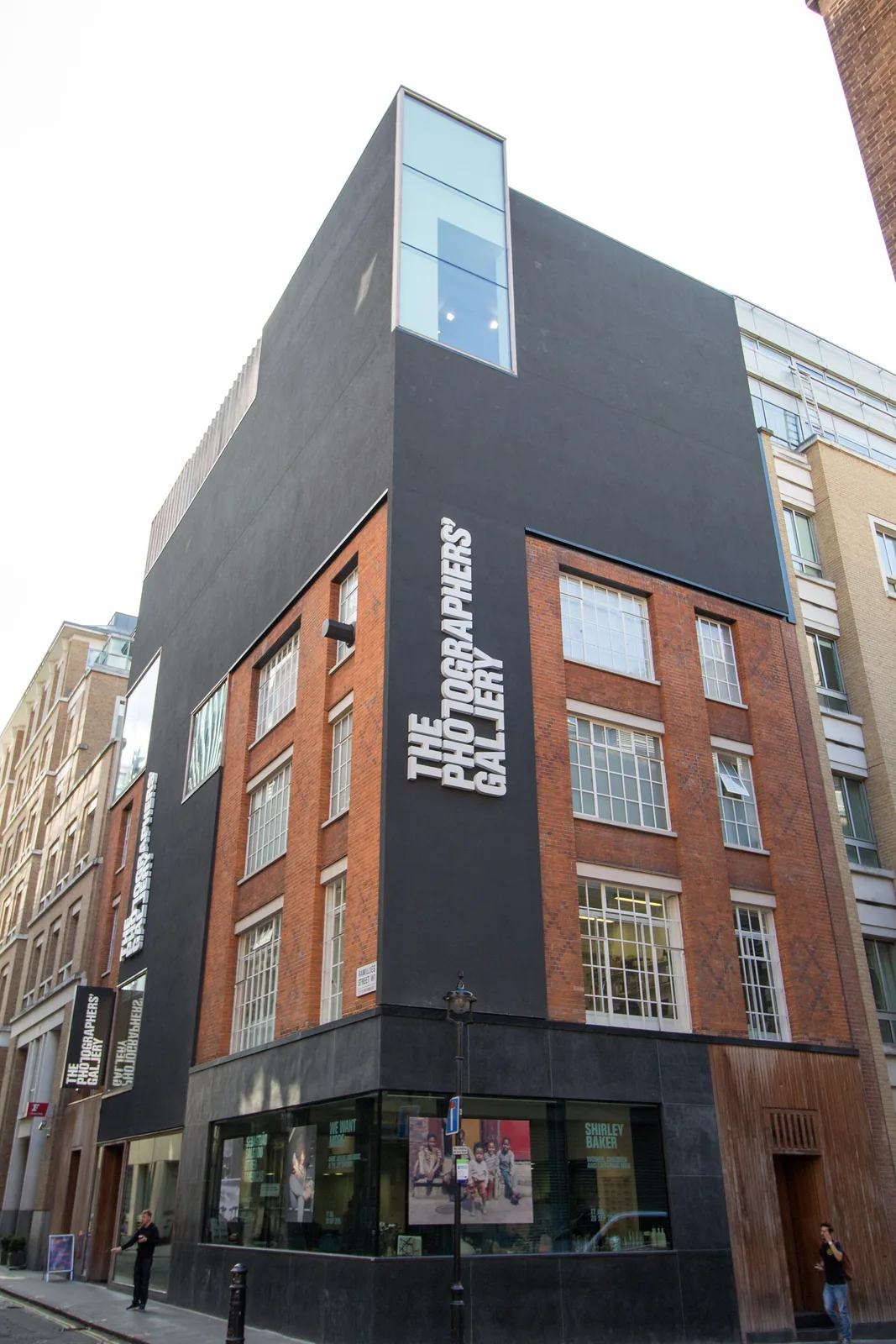 The entrance to The Photographers' Gallery on Ramillies Street in Soho