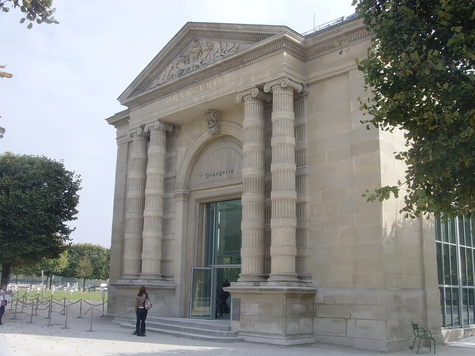Exterior of the Musée de l'Orangerie in the Tuileries Garden, Paris
