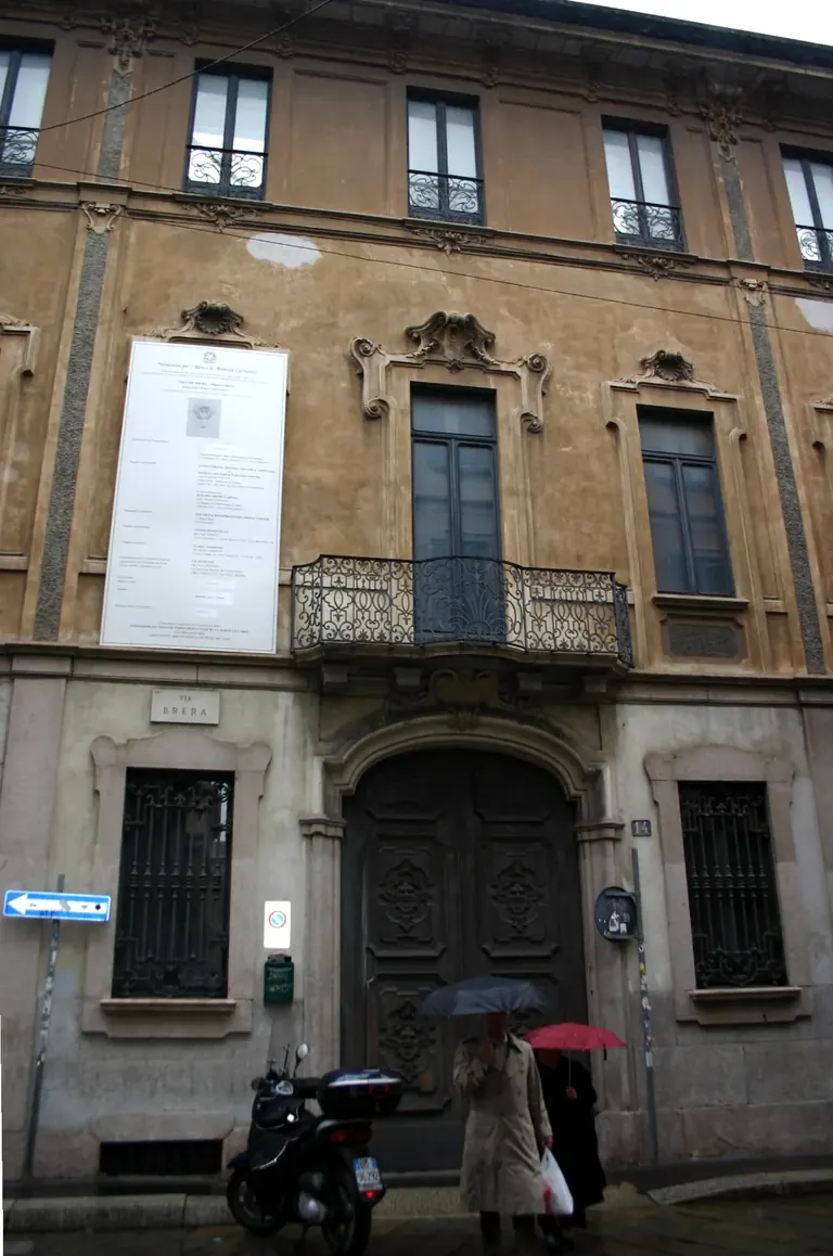 Façade du Palazzo Citterio, Via Brera, Milan