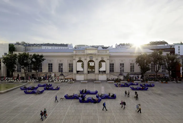 مبنى Kunsthalle Wien في MuseumsQuartier، فيينا