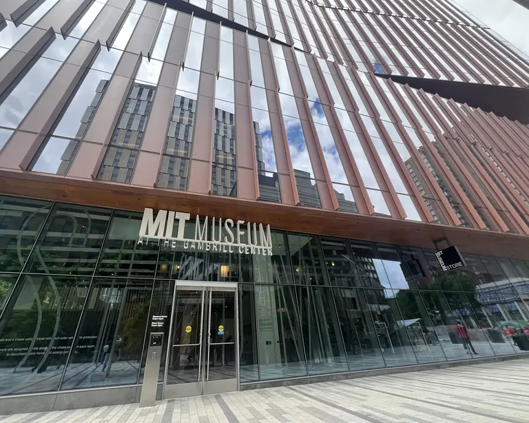 Entrance to the MIT Museum at 314 Main Street in Kendall Square, Cambridge, Massachusetts