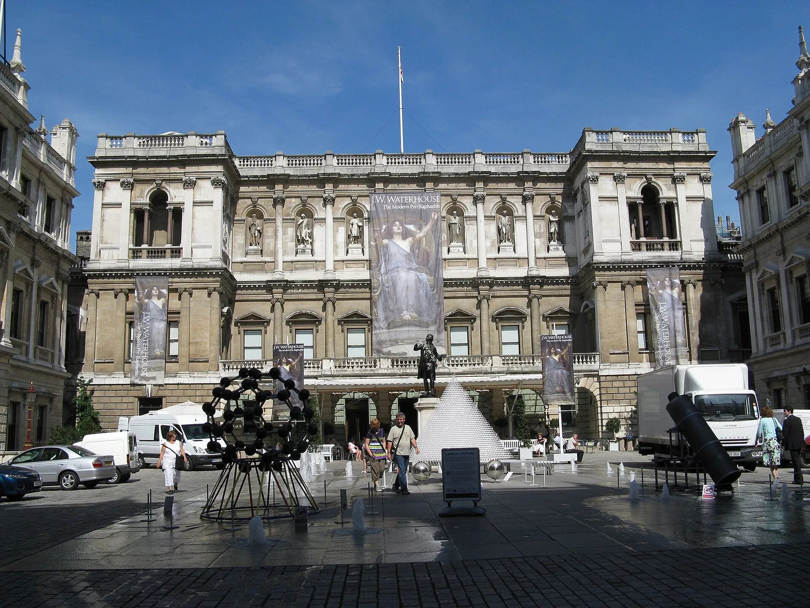 Burlington House, home of the Royal Academy of Arts on Piccadilly