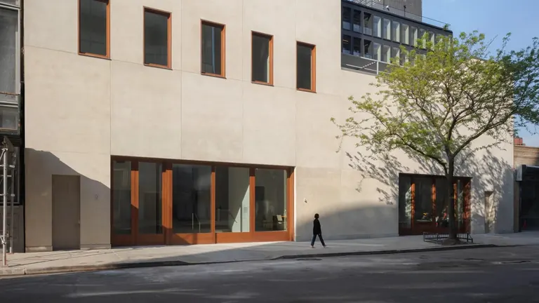 Exterior of David Zwirner's gallery on West 19th Street in Chelsea, New York