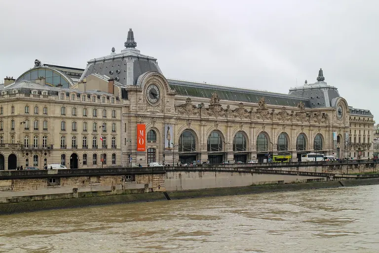 Exterior of the Musée d'Orsay, the former Gare d'Orsay railway station on the Left Bank of the Seine in Paris