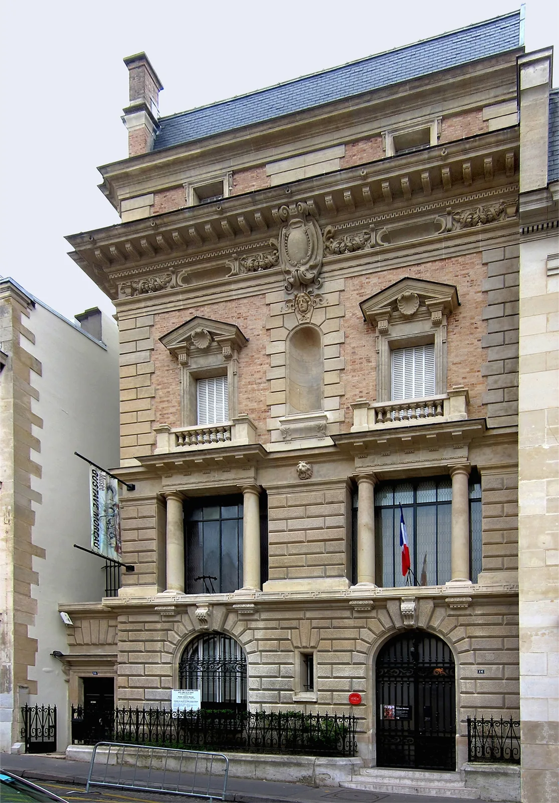Facade of the Musée Gustave Moreau at 14 rue de la Rochefoucauld, Paris