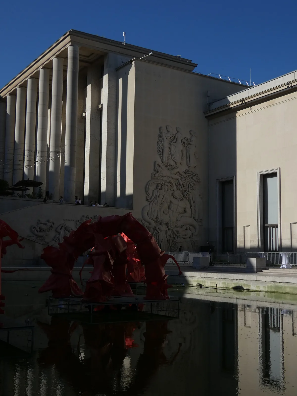 The Art Deco facade of the Palais de Tokyo, home to the Musée d'Art Moderne de Paris