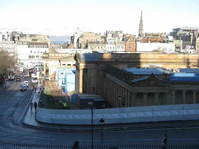 Le bâtiment néoclassique de Playfair de National Galleries Scotland: National, sur The Mound, à Édimbourg