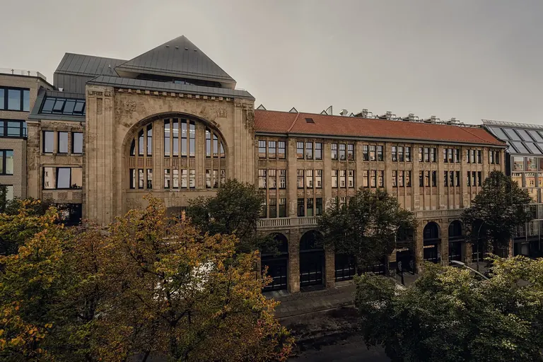 Front facade of Fotografiska Berlin in the former Tacheles building on Oranienburger Straße