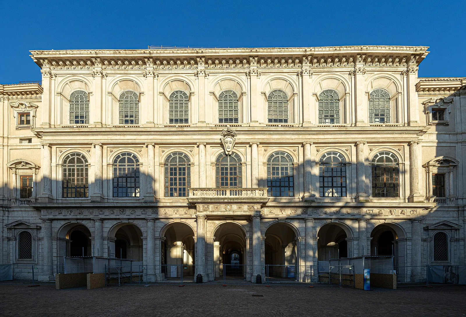 The Baroque facade of Palazzo Barberini in Rome