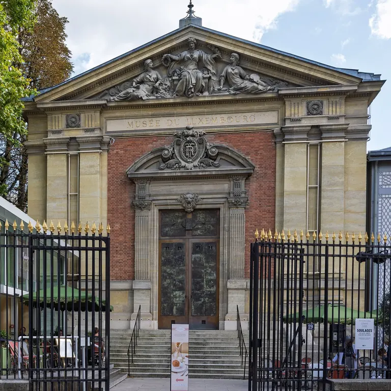 Exterior of the Musée du Luxembourg on rue de Vaugirard, Paris