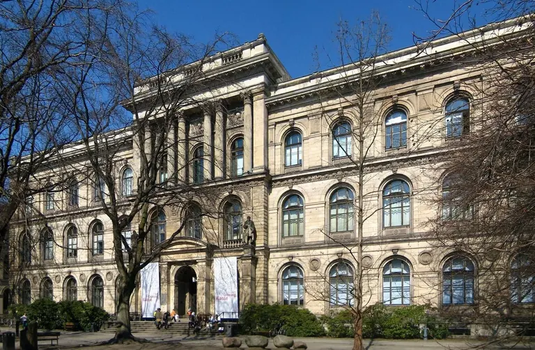 Neo-Renaissance facade of the Museum für Naturkunde on Invalidenstraße, Berlin-Mitte