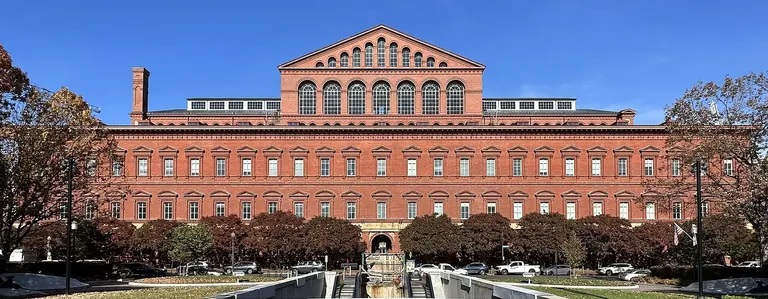Exterior of the National Building Museum, the 1887 Pension Building, in Washington, DC